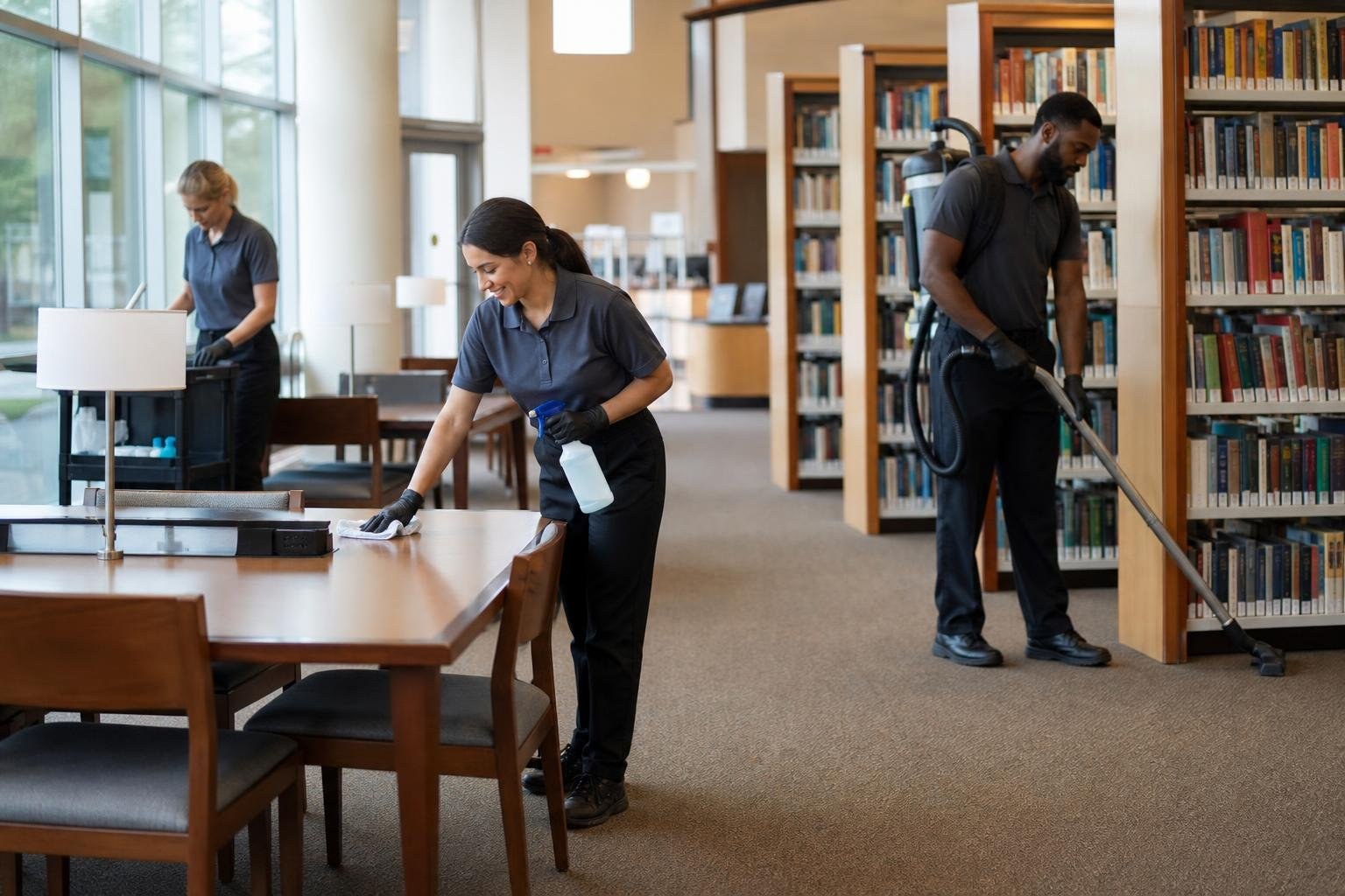 Library Facility Cleaning Services in Fremont, California