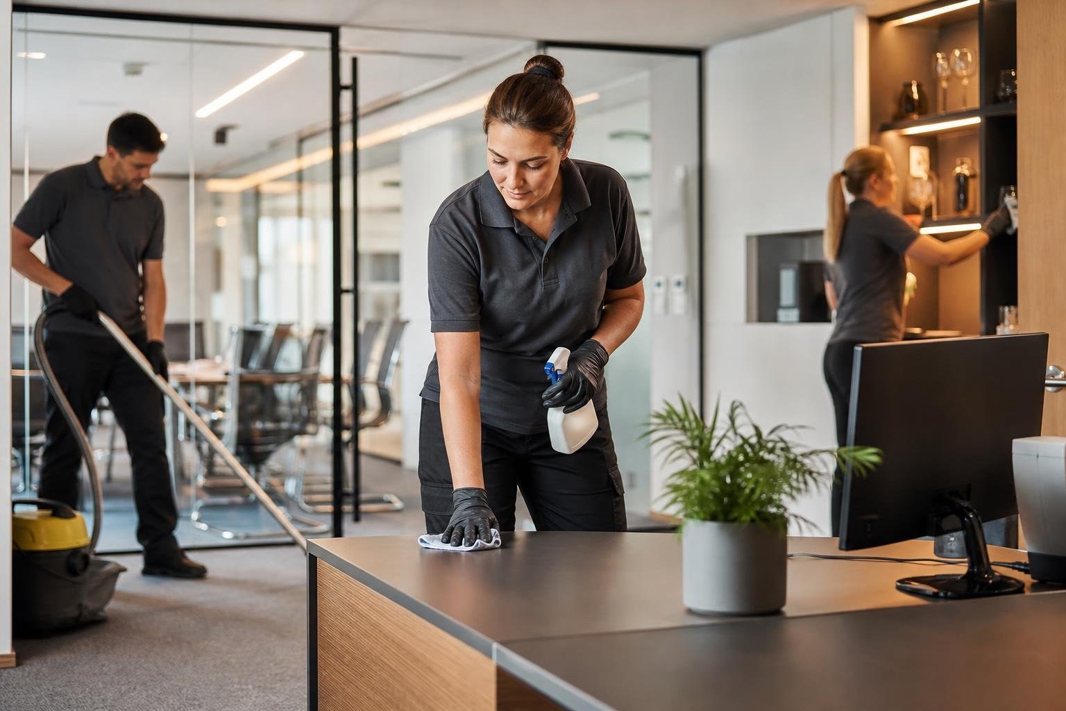 Cleaning team