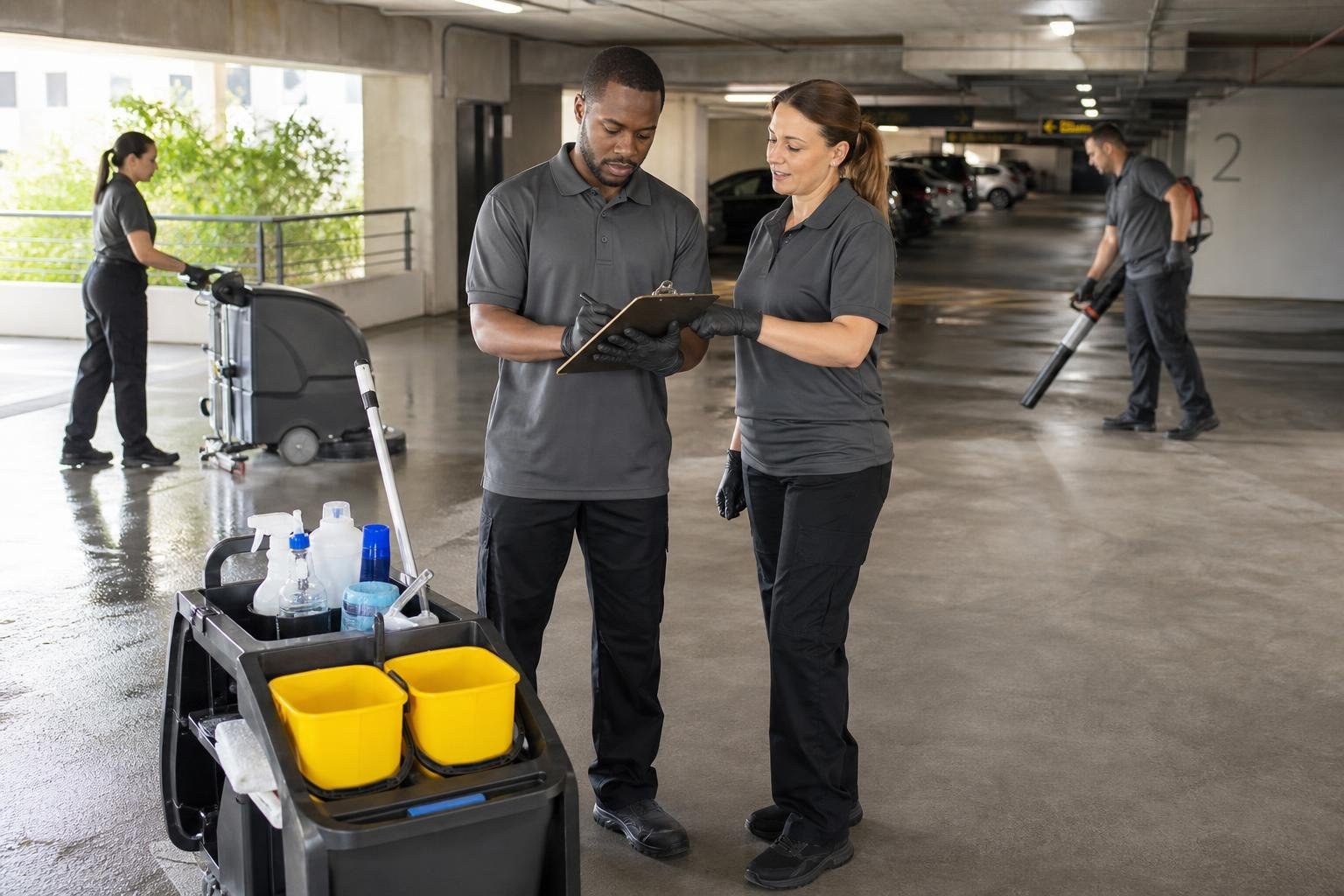 Cleaning for Parking Garages and Structures in Huntsville, Alabama