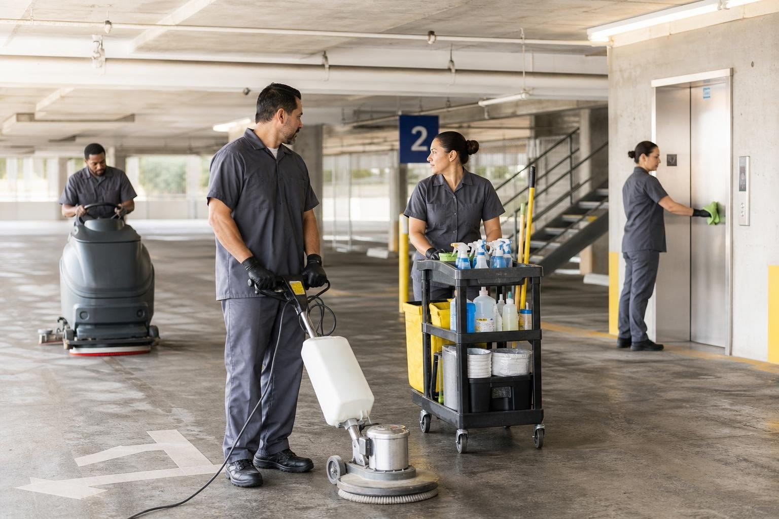 Commercial Parking Garage Cleaning in Birmingham, Alabama