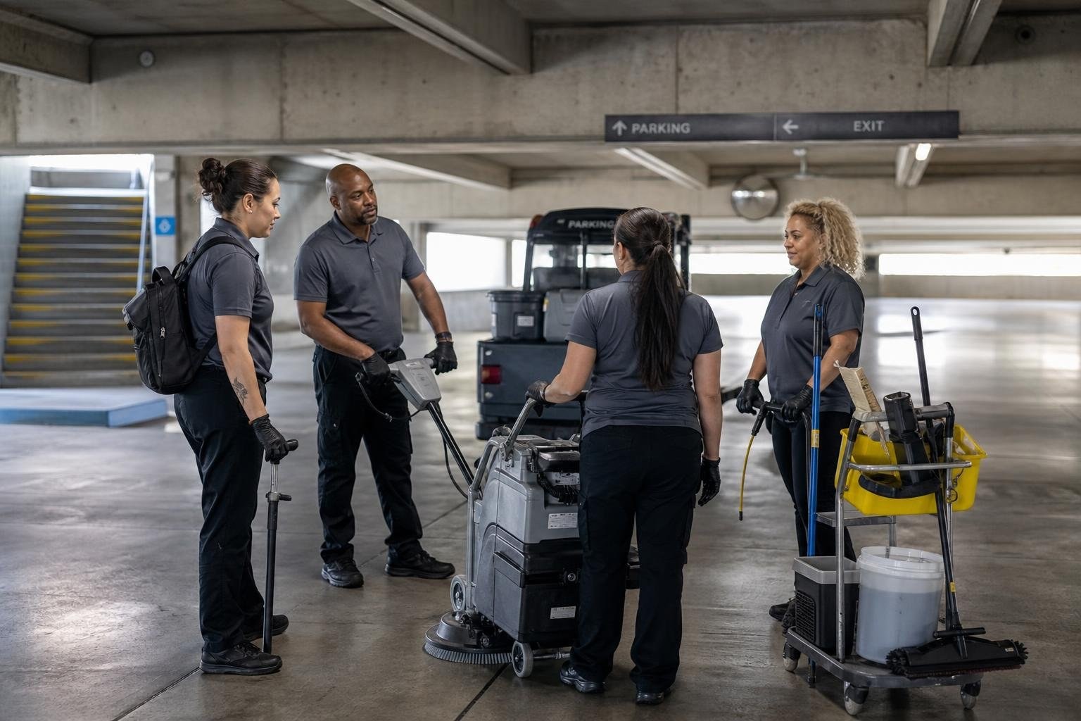 Cleaning Solutions for Parking Structures in Austin, Texas