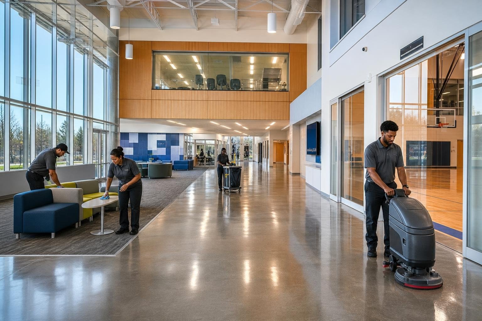 Professional Recreation Center Cleaning Built Around Your Programs