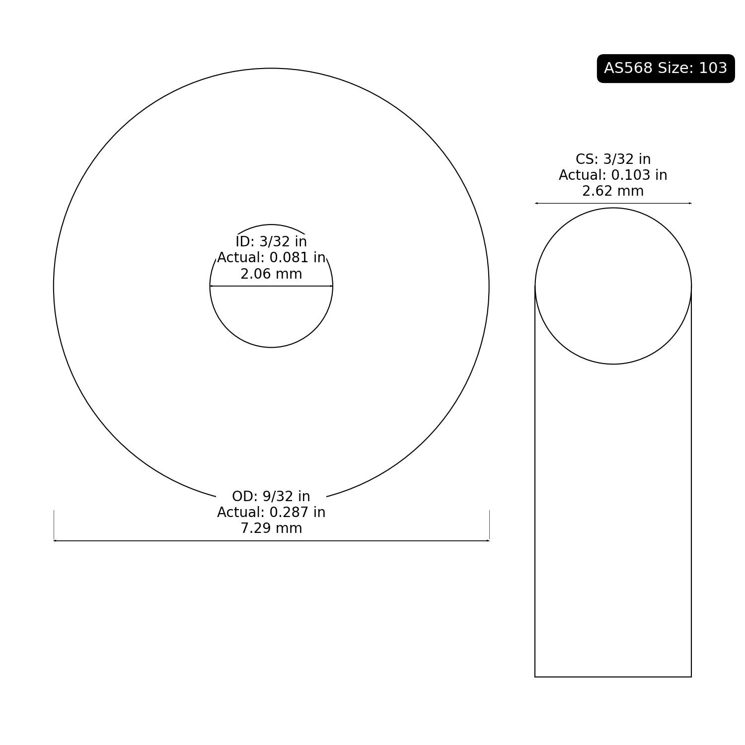 2-103 AS568 Oring