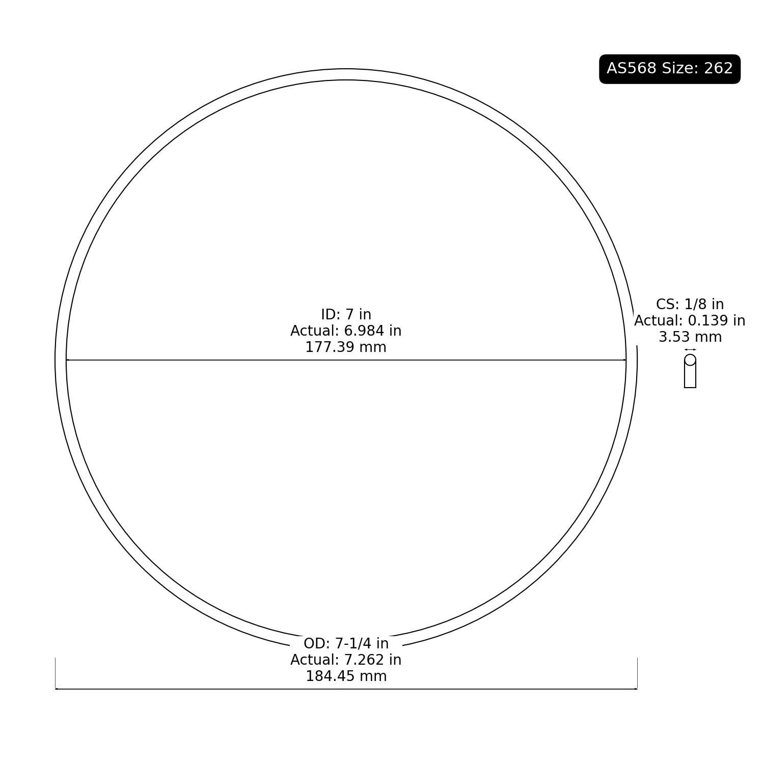 2-262 AS568 Oring