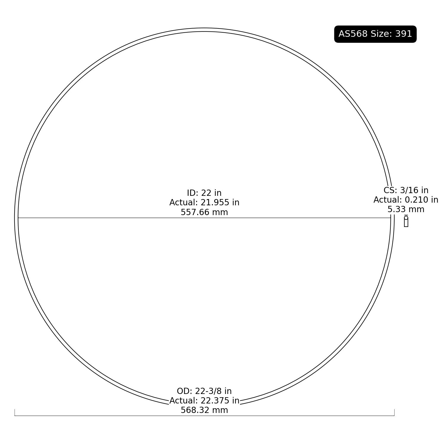 2-391 AS568 Oring