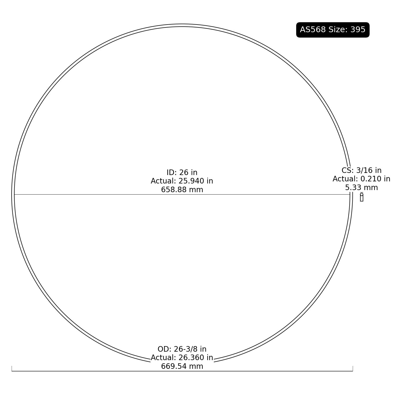 2-395 AS568 Oring