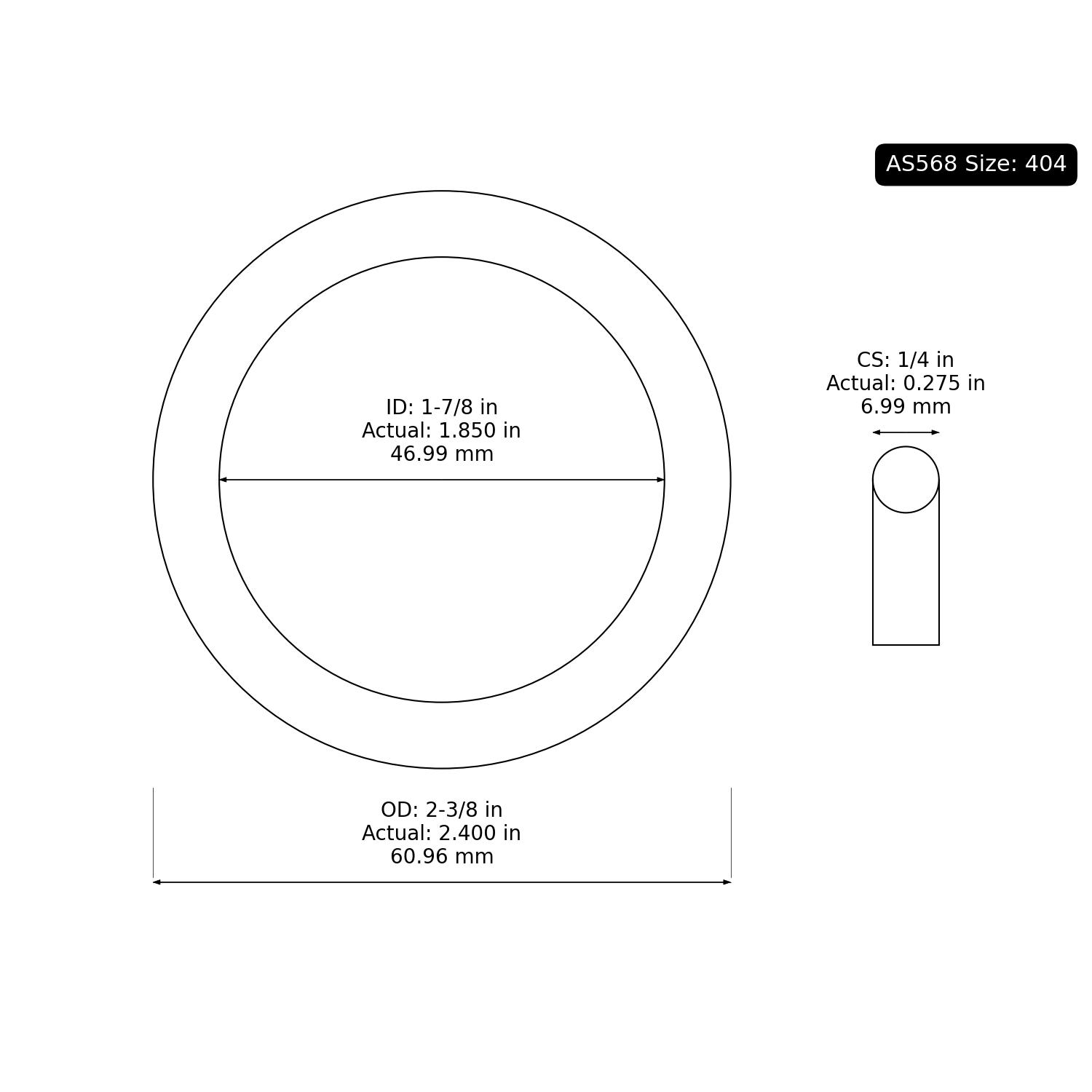 2-404 AS568 Oring