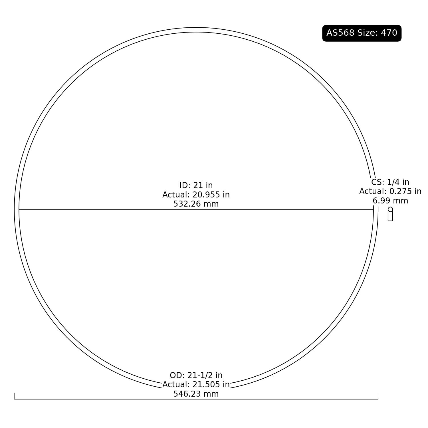 2-470 AS568 Oring