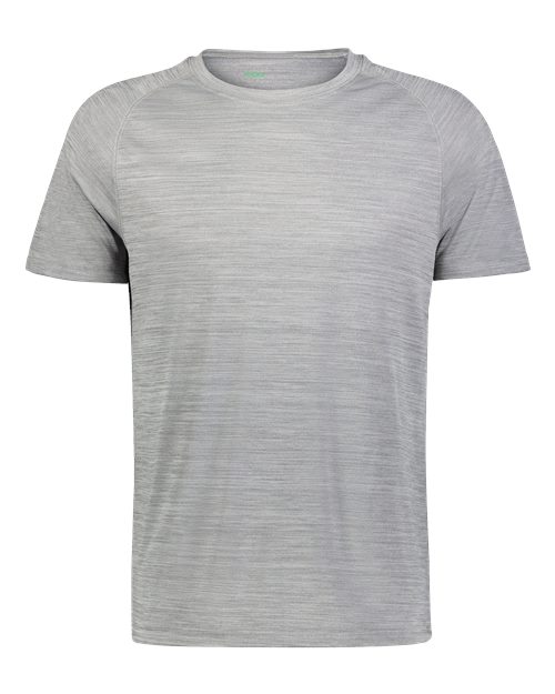 Holloway 222554 Unisex Eco Revive™ All-Pro T-Shirt Athletic Grey Heather front view for custom printing