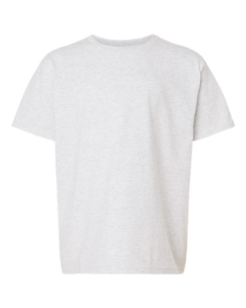 5000B Gildan Youth Tee Ash front view for custom printing