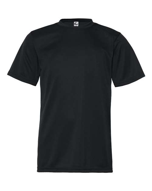 C2 Sport 5200 Youth Performance T-Shirt Black front view for custom printing