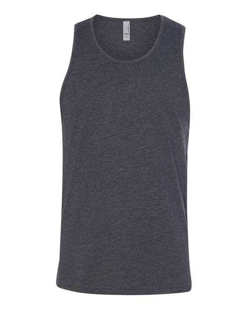 Next Level 6233 Unisex CVC Tank Charcoal front view for custom printing