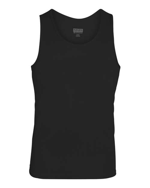 Augusta Sportswear 703 Unisex Training Tank Top Black front view for custom printing