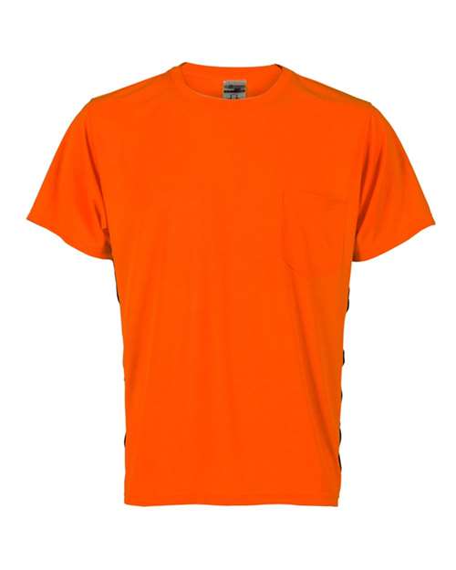 Kishigo 9200-9201 Unisex Premium Black Series® Hi-Viz T-Shirt Orange front view for custom printing