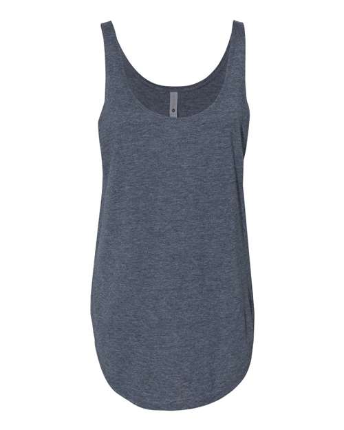 Next Level 5033 Women's Festival Tank Antique Denim front view for custom printing