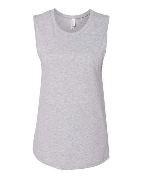 BELLA + CANVAS 6003 Women's Jersey Muscle Tank Athletic Heather front view for custom printing