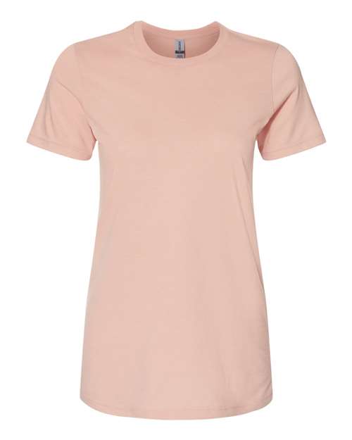 Gildan 64001LCVC Women's Softstyle® CVC T-Shirt Dusty Rose front view for custom printing