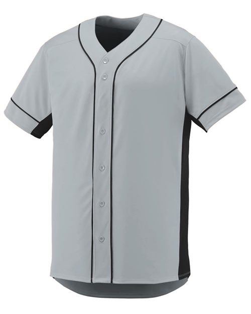 Augusta Sportswear 1661 Youth Slugger Jersey Black/ Gold front view for custom printing