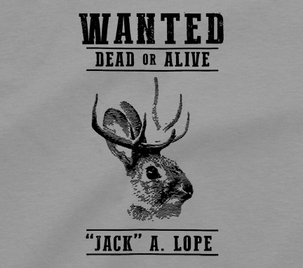 Jackalope Big Foot Yeti Sasquatch Sightings Abominable Snowman Tee Shirt