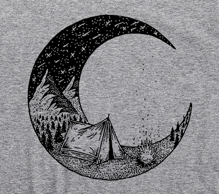 Camping Under The Stars Nature Hiking Tee Shirt