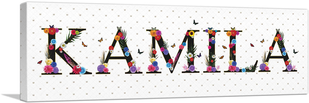 ARTCANVAS Molly Girls Name Room Decor Canvas Art Print