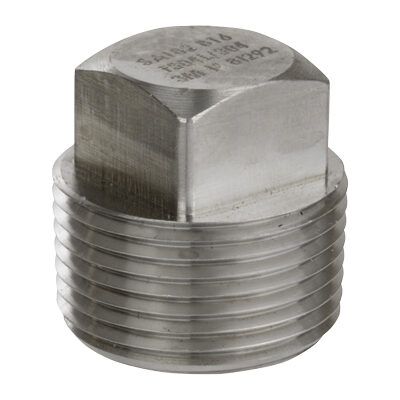 Class 6000 Square Head Plug Anvil 2122 Forged Steel High Pressure Pipe Fitting 1/8 NPT Male Class 6000 Square Head Plug Anvil 2122 Forged Steel High Pressure Pipe Fitting 1/8 NPT Male