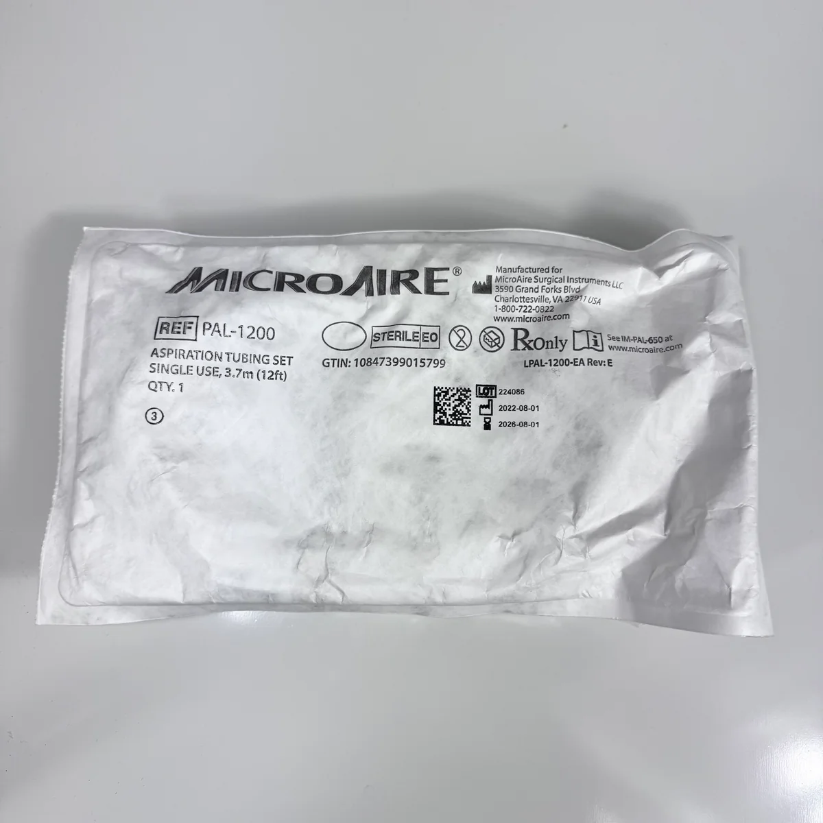 New 2023 MICROAIRE PAL-1200 LIPOSUCTION SYSTEM CANNULA/ SINGLE-USE for Sale - photo 3