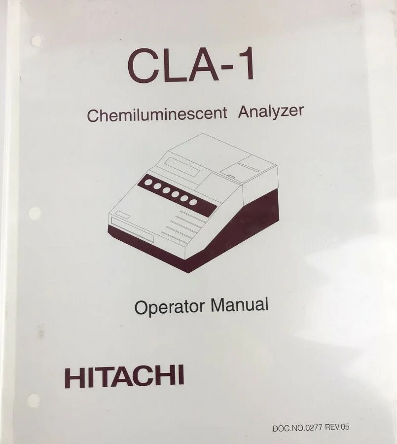 Pre-owned / Used 2000 HITACHI CLA-1 CHEMILUMINESCENCE IMMUNOASSAY ANALYZERS for Sale - photo 3