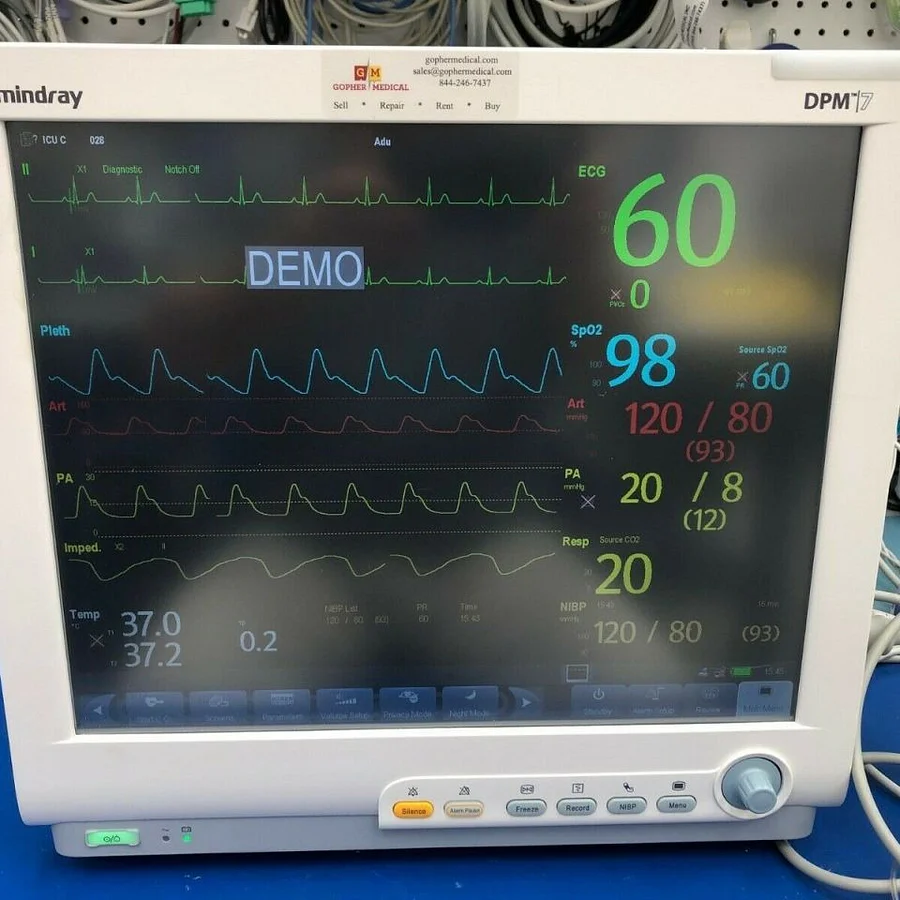 Pre-owned / Used 2008 MINDRAY DPM 7 BEDSIDE MONITORS for Sale - photo 5