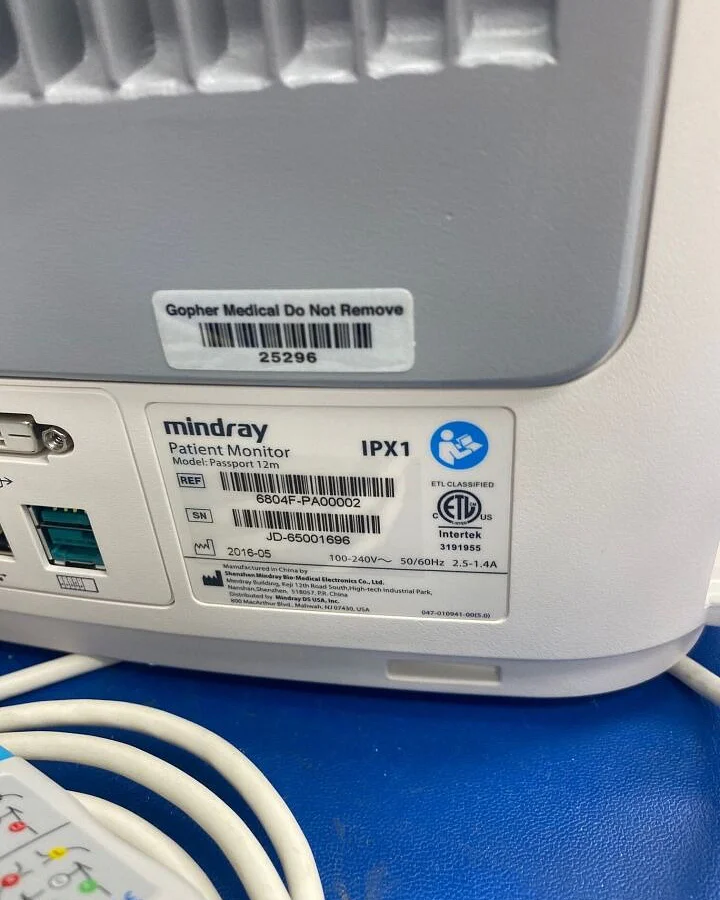Pre-owned / Used 2015 MINDRAY Passport 12M BEDSIDE MONITORS for Sale - photo 6