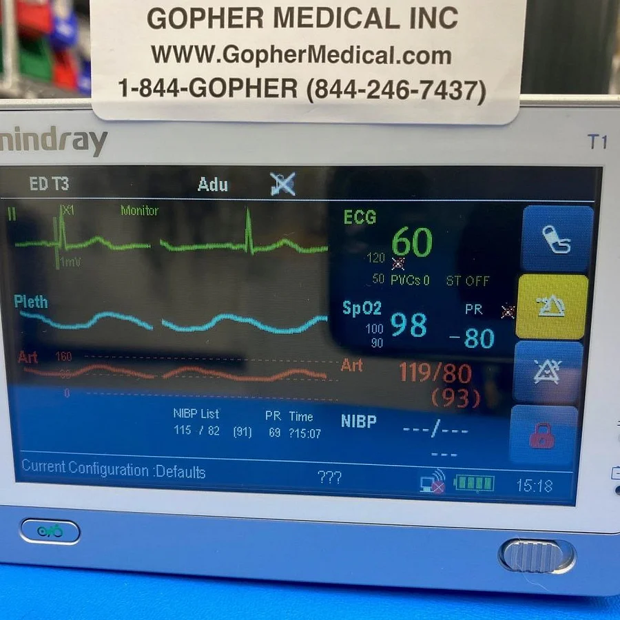 Pre-owned / Used 2010 MINDRAY MINDRAY T1 BEDSIDE MONITORS for Sale - photo 4