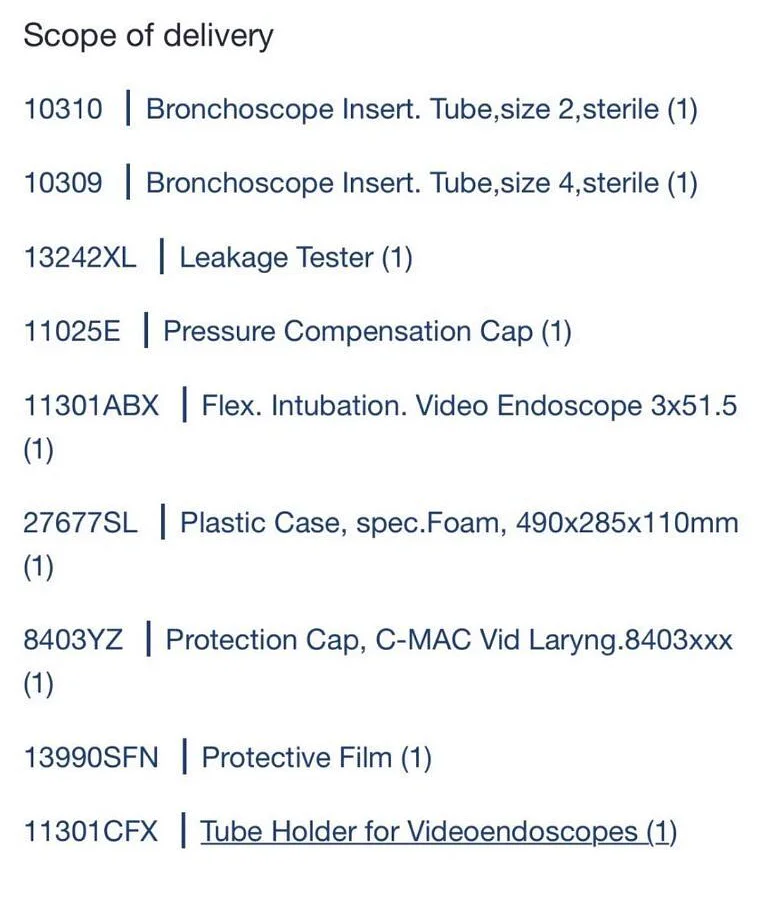 Pre-owned / Used 2020 KARL STORZ 11301ABXK VIDEO INTUBATION SYSTEMS for Sale - photo 3