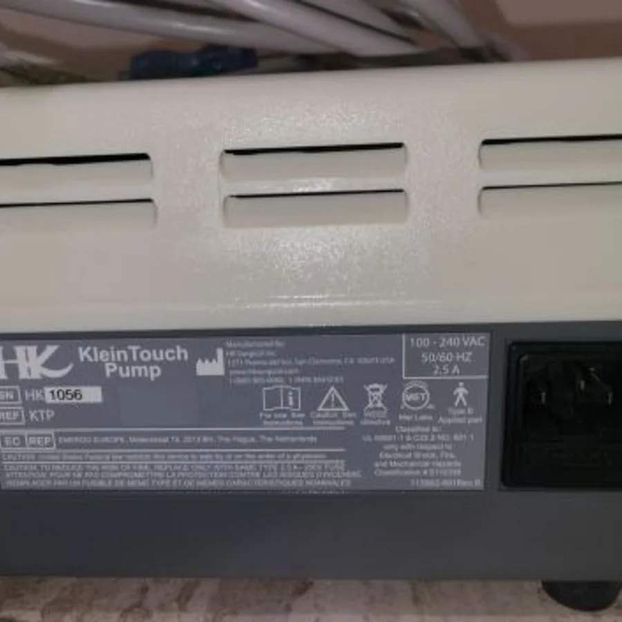 Pre-owned / Used 2013 HK SURGICAL Klein Touch Pump (KTP) INFUSION PUMPS for Sale - photo 5