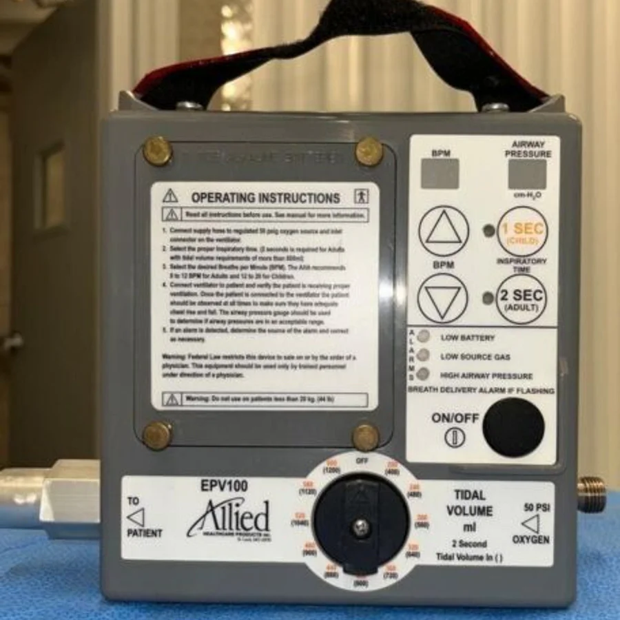 Pre-owned / Used 2009 ALLIED HEALTHCARE EPV100 PORTABLE VENTILATORS for Sale - photo 5