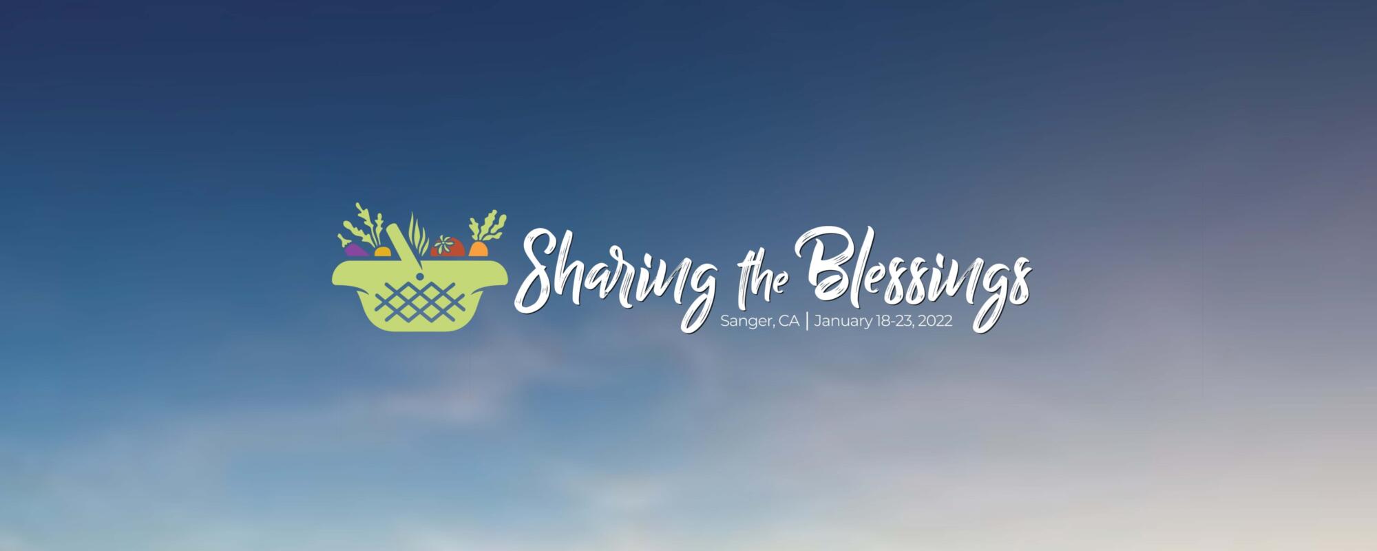 Sharing the blessings banner sky