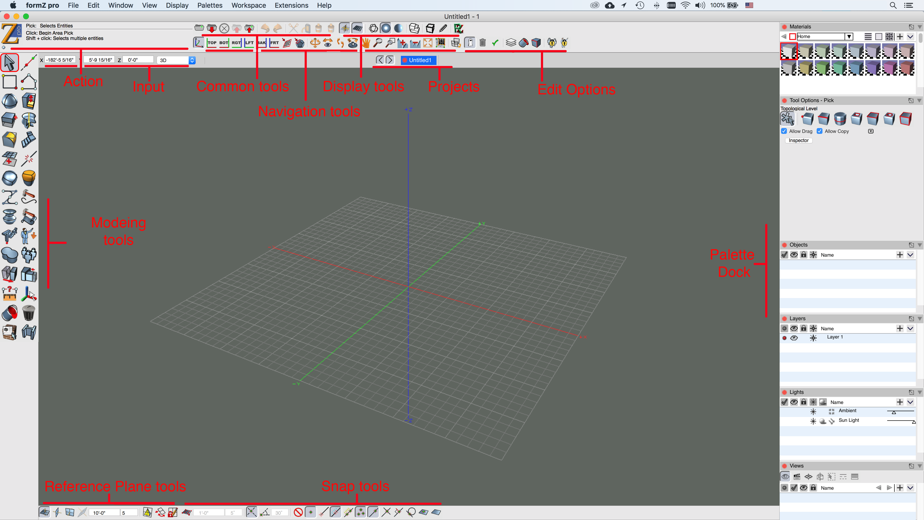 formZ Pro Screen