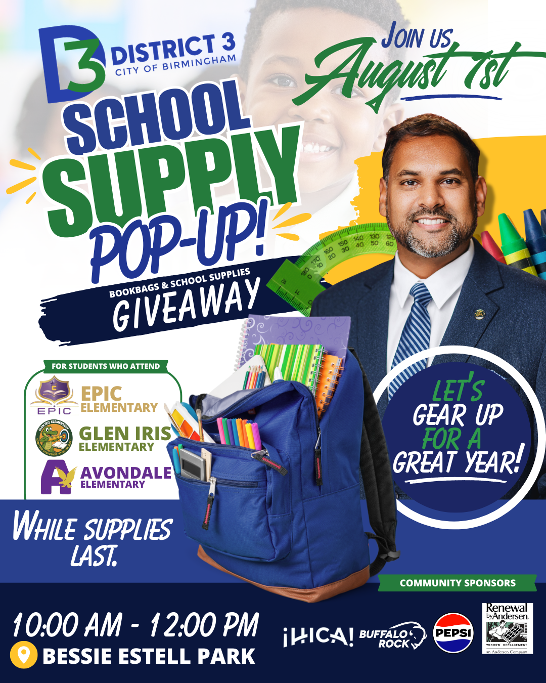 Bookbags & School Supplies Giveaway