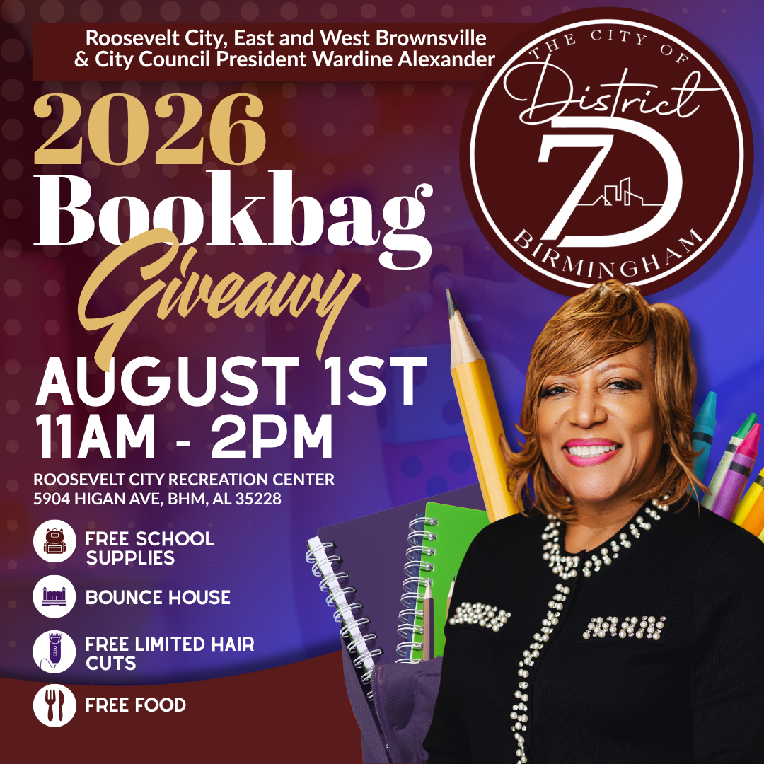 Free school supplies, hair cuts, food, bounce house and lots of fun