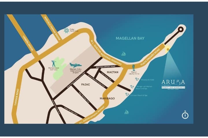 Aruga Mactan Location Vicinity Map