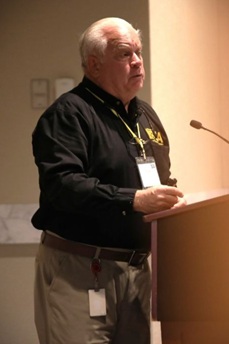 Mike giving a presentation