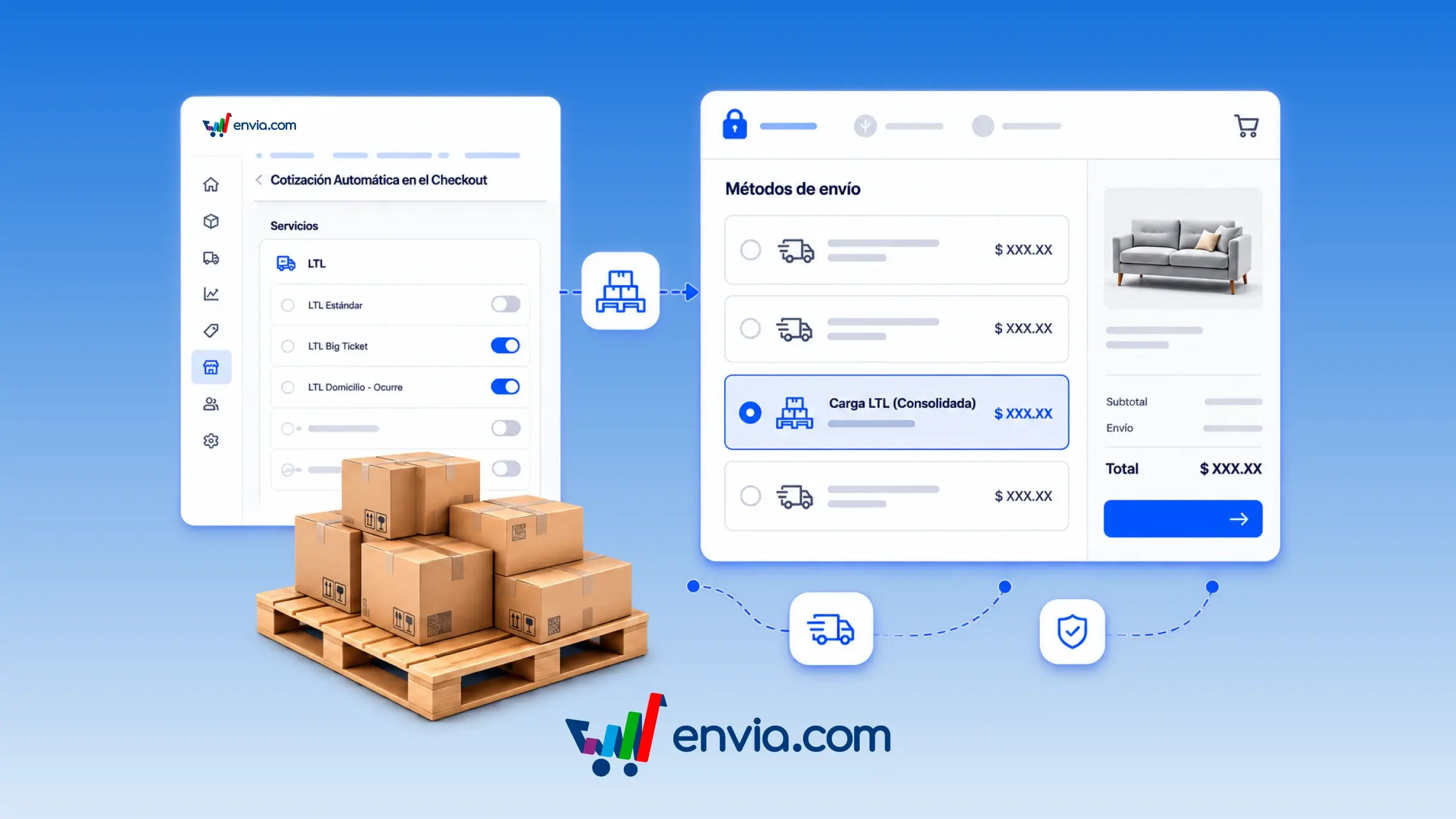 Offer LTL freight shipping at your store's checkout