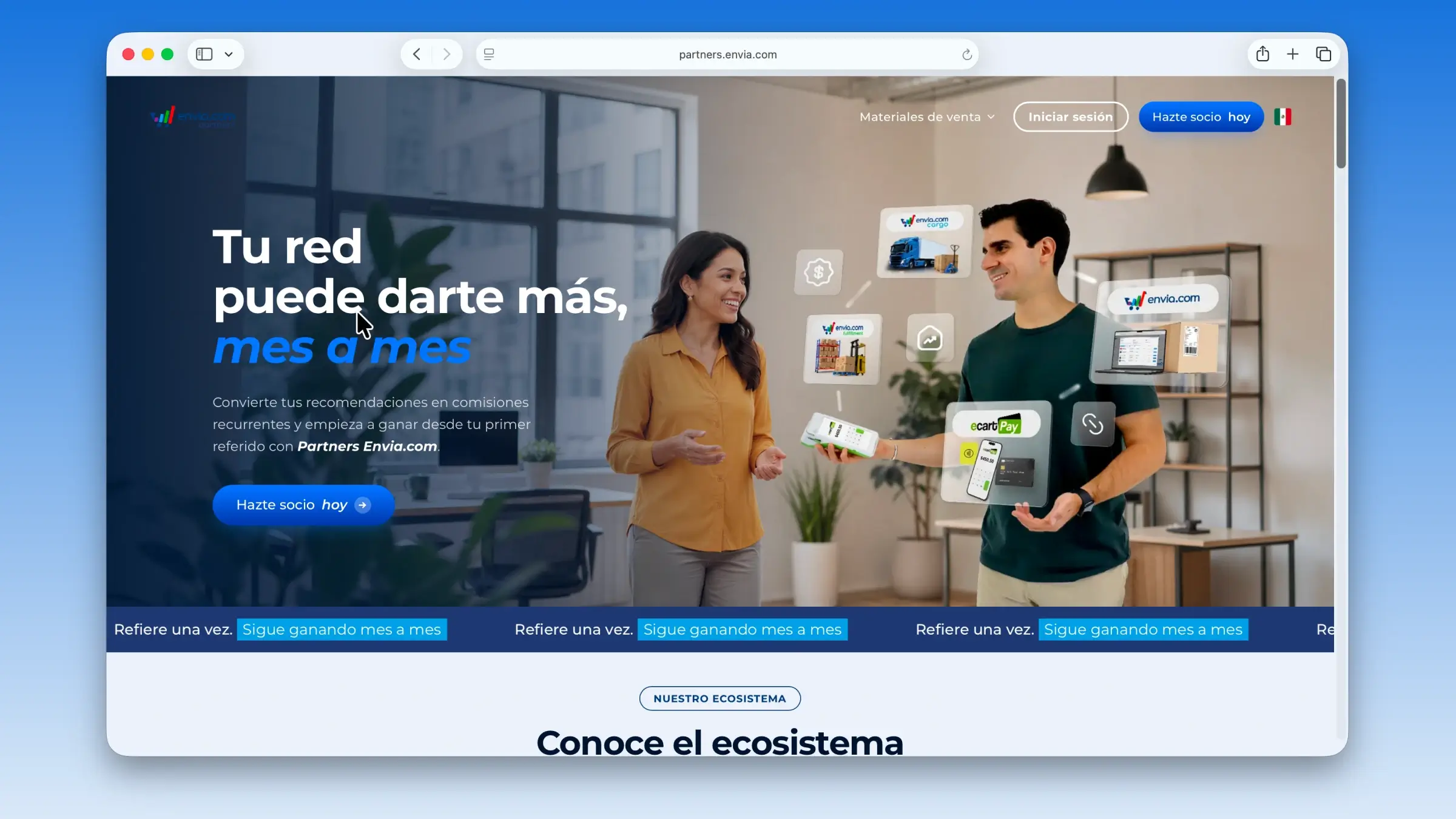 Discover the redesigned Envia.com Partners landing page