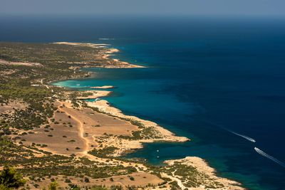 Aerial shot of Cyprus Coast
