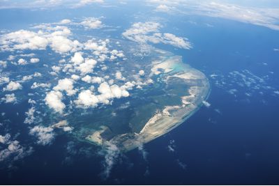 An aerial view of Pemba Island, Tanzania