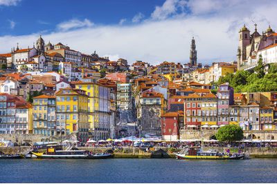 Colourful houses in Porto, Portugal