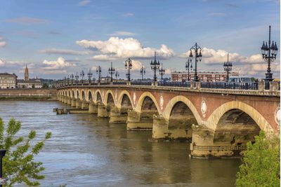 bordeaux bridge and river