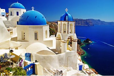 santorini domes