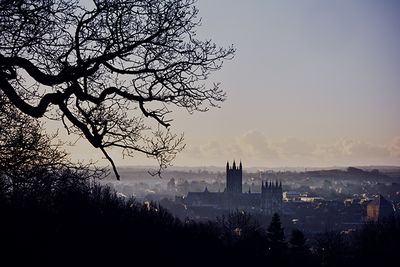 An image of Canterbury Cathedral in the mist