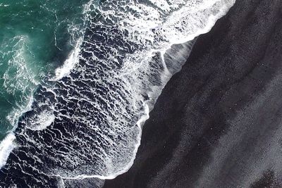 black sandy beach in Iceland