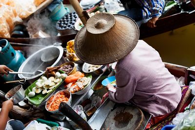 bangkok floating food market